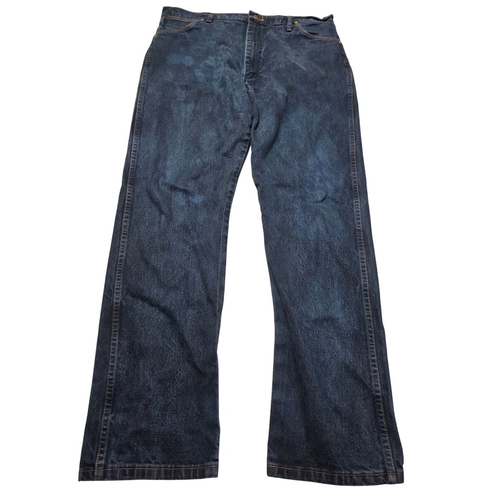 Wrangler 13MWZ Cowboy Cut Original Fit Jeans Dark Wash 40x34 Indigo Denim